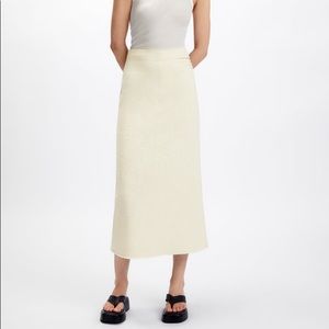 Zara FRAYED TEXTURED SKIRT Size XL